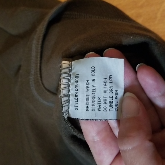 Warehouse One green long sleeve pullover with quarter zip XL EUC - Picture 6 of 8